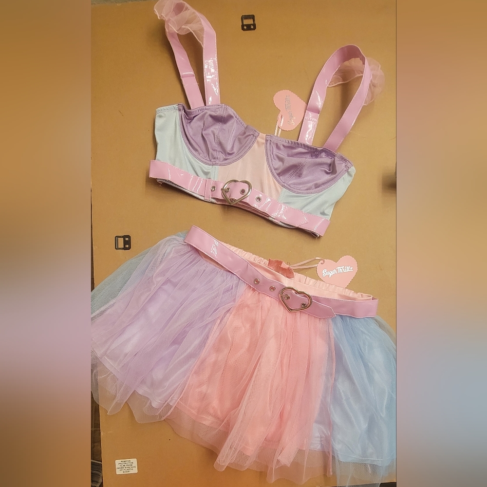 Dollskill Sugar Thrillz Tutu and Bustier Set